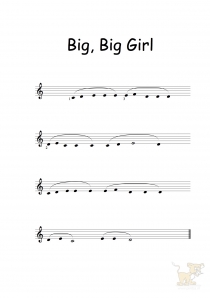 Bladmuziek/sheet music Big Big World - Emilia